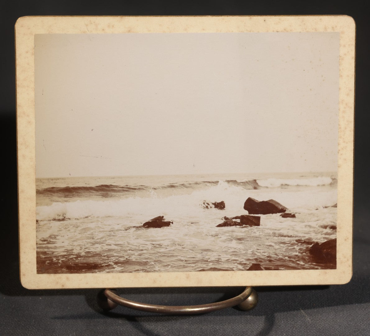 Lot 149 - Grouping Of 17 Antique Board-Mounted Photographs Including Natural Bridge Of Virginia, Landmarks Of Schuylerville New York, New Castle New Hampshire Views Photographed By Davis Bros Of Portsmouth, And Seascapes