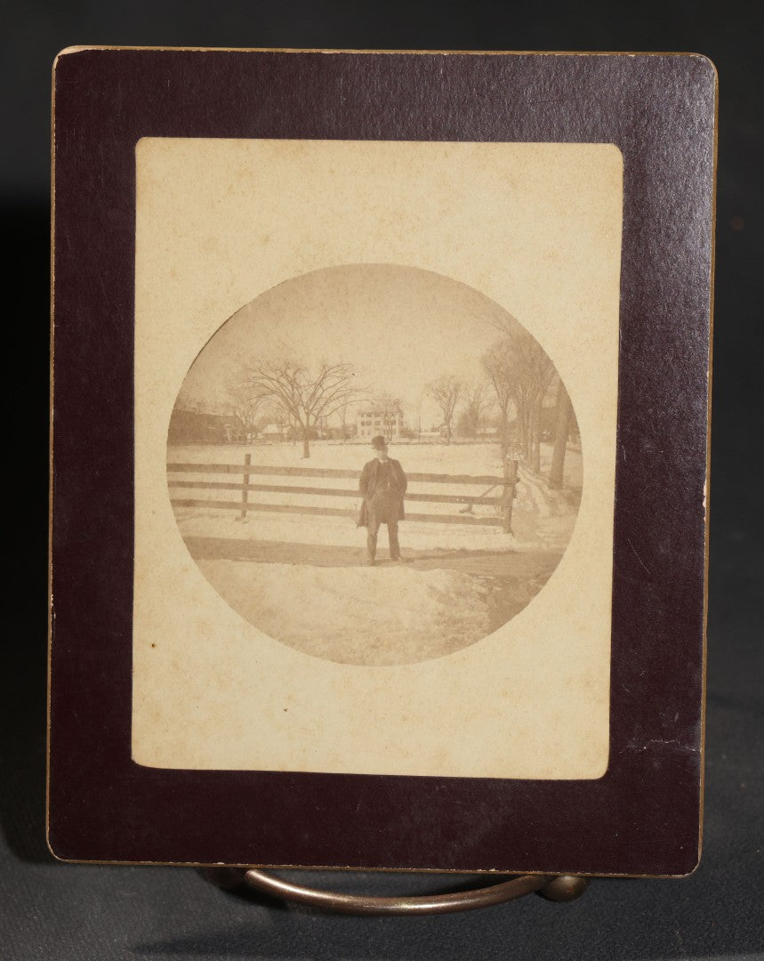 Lot 149 - Grouping Of 17 Antique Board-Mounted Photographs Including Natural Bridge Of Virginia, Landmarks Of Schuylerville New York, New Castle New Hampshire Views Photographed By Davis Bros Of Portsmouth, And Seascapes
