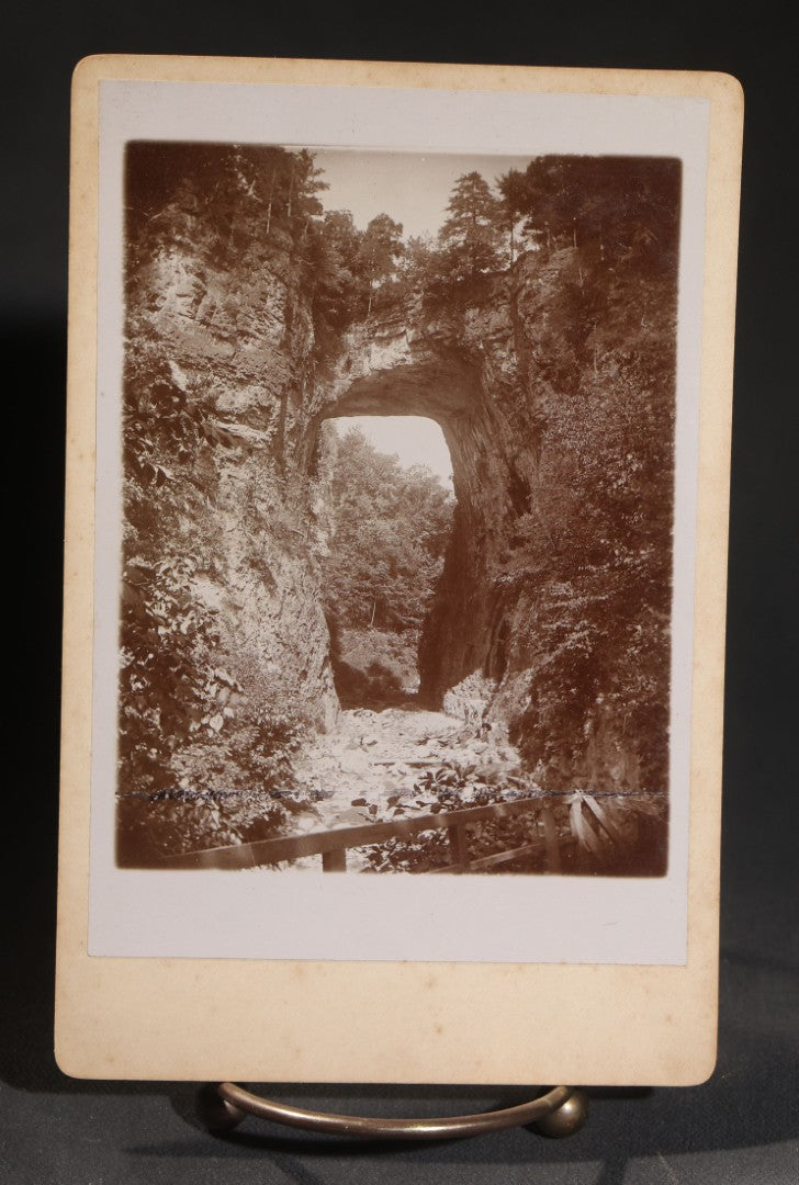 Lot 149 - Grouping Of 17 Antique Board-Mounted Photographs Including Natural Bridge Of Virginia, Landmarks Of Schuylerville New York, New Castle New Hampshire Views Photographed By Davis Bros Of Portsmouth, And Seascapes