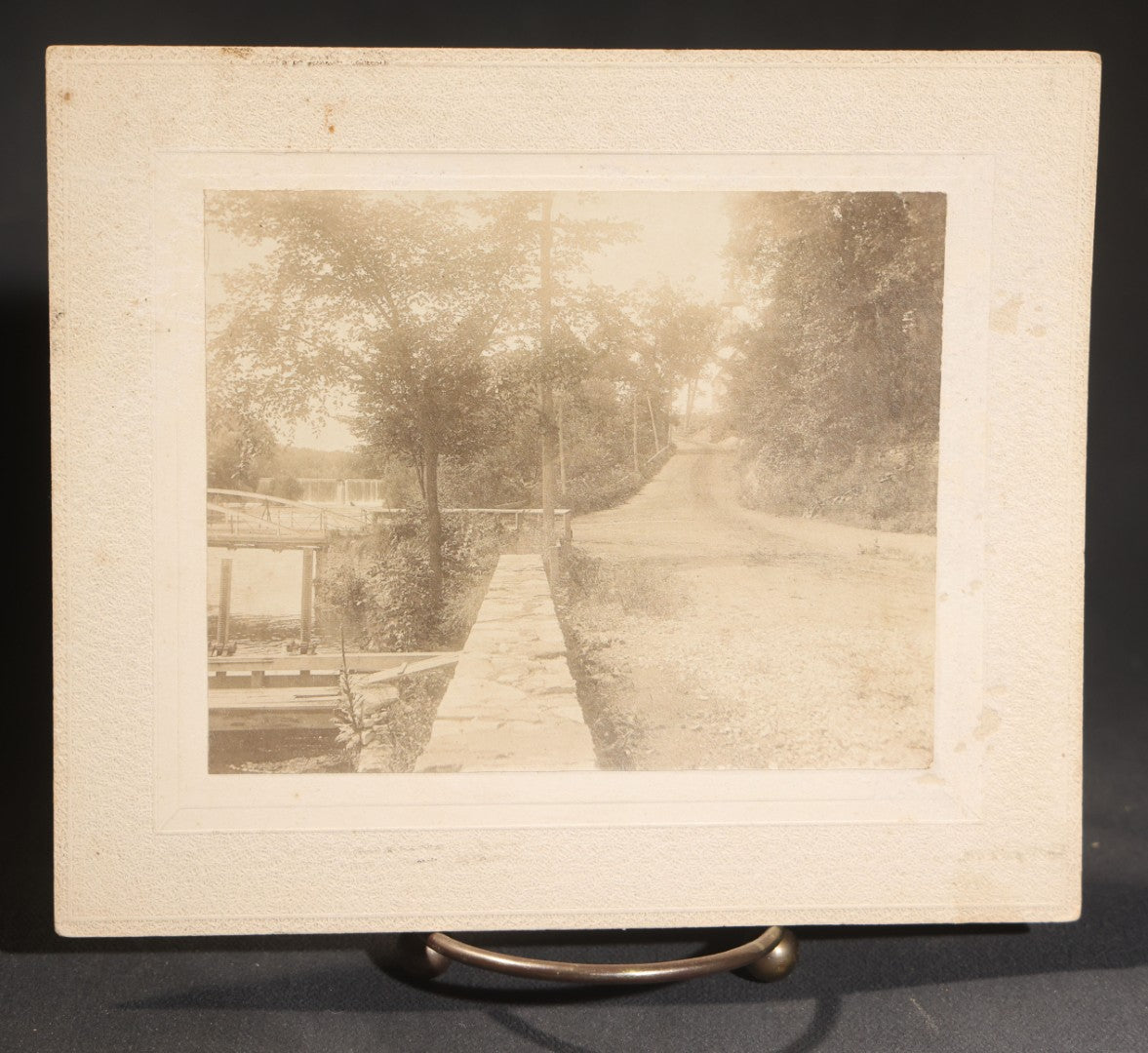 Lot 149 - Grouping Of 17 Antique Board-Mounted Photographs Including Natural Bridge Of Virginia, Landmarks Of Schuylerville New York, New Castle New Hampshire Views Photographed By Davis Bros Of Portsmouth, And Seascapes