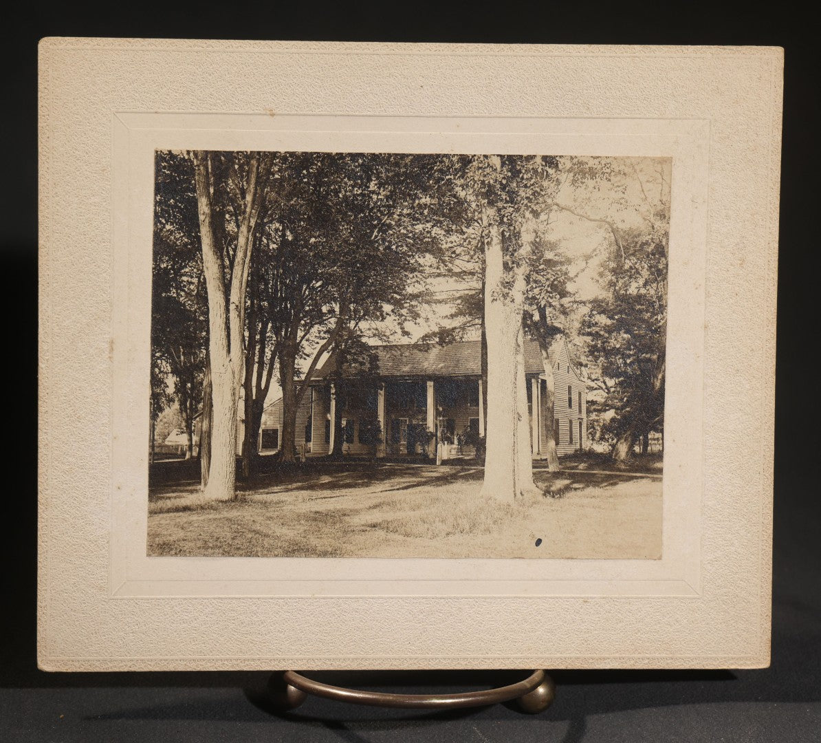 Lot 149 - Grouping Of 17 Antique Board-Mounted Photographs Including Natural Bridge Of Virginia, Landmarks Of Schuylerville New York, New Castle New Hampshire Views Photographed By Davis Bros Of Portsmouth, And Seascapes