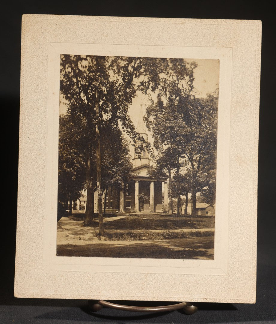 Lot 149 - Grouping Of 17 Antique Board-Mounted Photographs Including Natural Bridge Of Virginia, Landmarks Of Schuylerville New York, New Castle New Hampshire Views Photographed By Davis Bros Of Portsmouth, And Seascapes