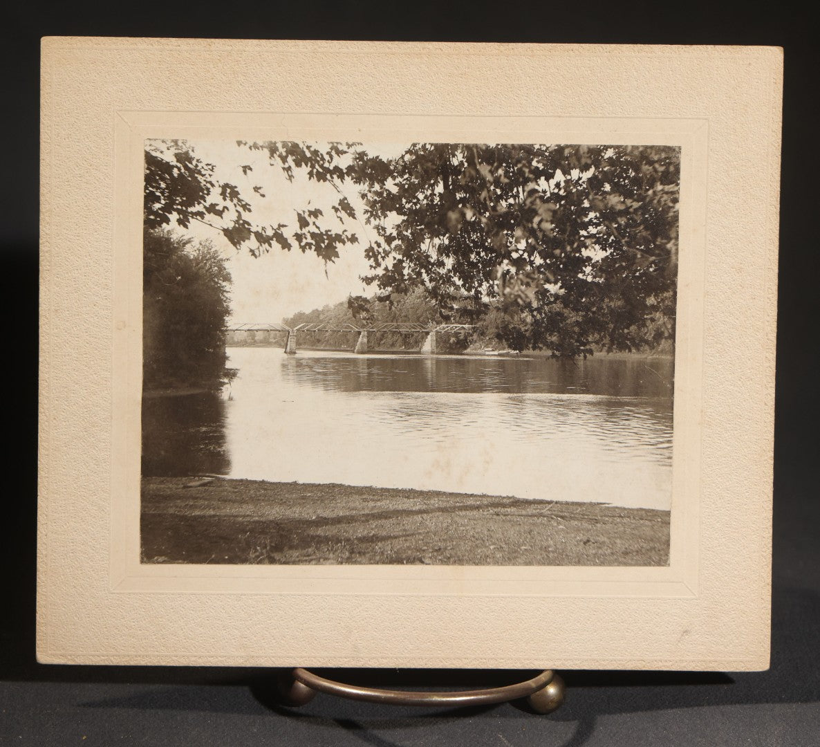 Lot 149 - Grouping Of 17 Antique Board-Mounted Photographs Including Natural Bridge Of Virginia, Landmarks Of Schuylerville New York, New Castle New Hampshire Views Photographed By Davis Bros Of Portsmouth, And Seascapes