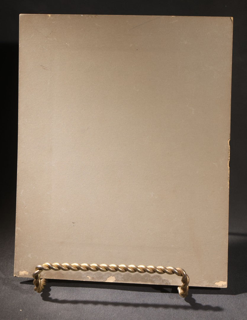 Lot 151 - Trio Of Antique Board-Mounted Group Photographs Including Large Gathering With American And British Flags At Arched Pavilion, Elderly Men In Formal Dress, And Generational Family Studio Portrait
