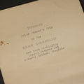Lot 096 - Antique Typewritten Itinerary, "Prize Winner's Trip to the Edison Laboratories," October 17-25, 1921, with Meeting with Thomas A. Edison and President Harding