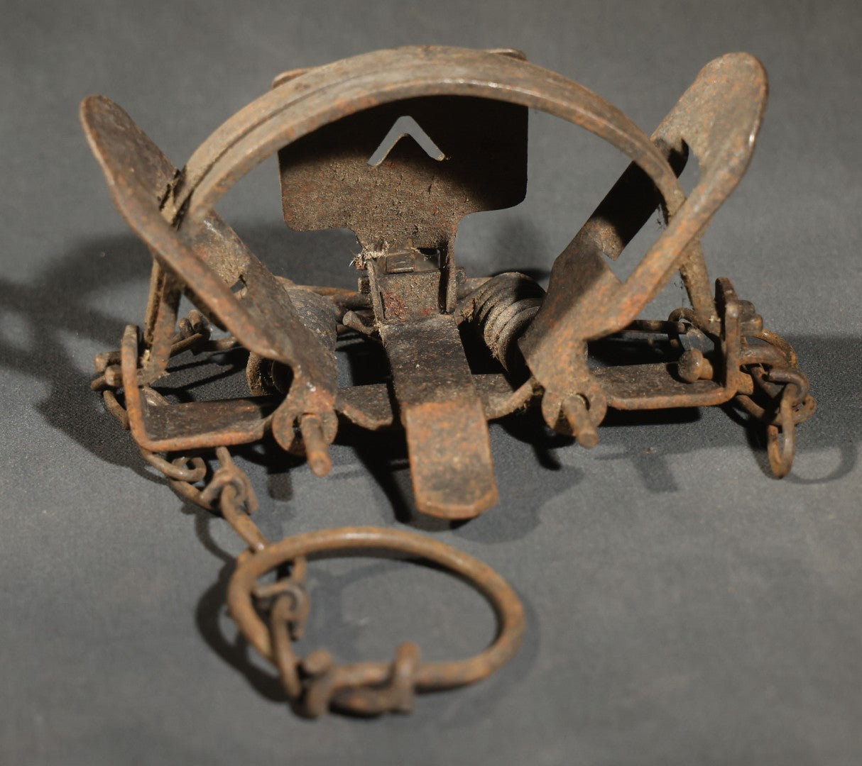 Trio of Vintage Iron Animal Traps Including Victor and Kangaroo No. 1-1/2 Examples, Heavy Surface Rust Throughout