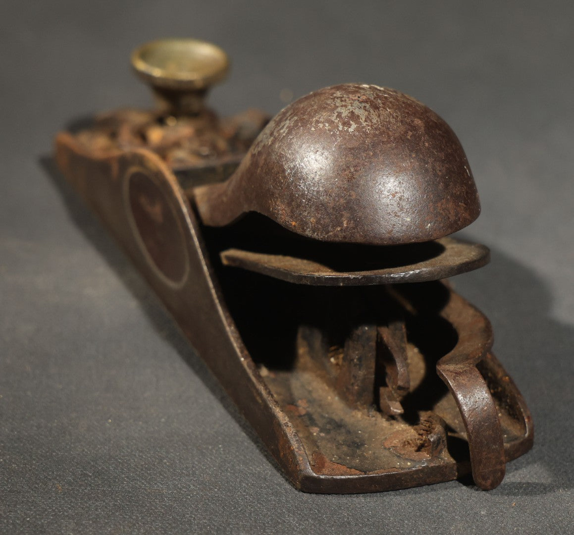 Trio of Vintage and Antique Stanley and Unbranded Metal Block Planes Including Stanley No. 220, Stanley Patent 2-18-13, and Made in U.S.A. Example