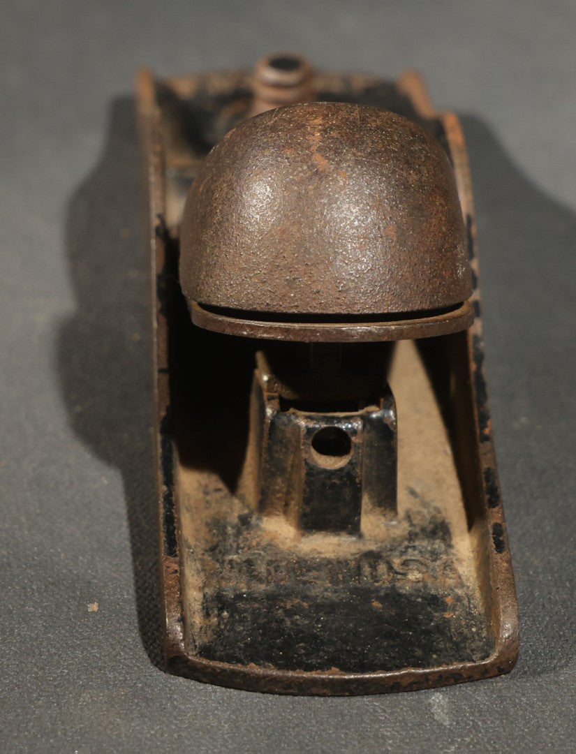 Trio of Vintage and Antique Stanley and Unbranded Metal Block Planes Including Stanley No. 220, Stanley Patent 2-18-13, and Made in U.S.A. Example