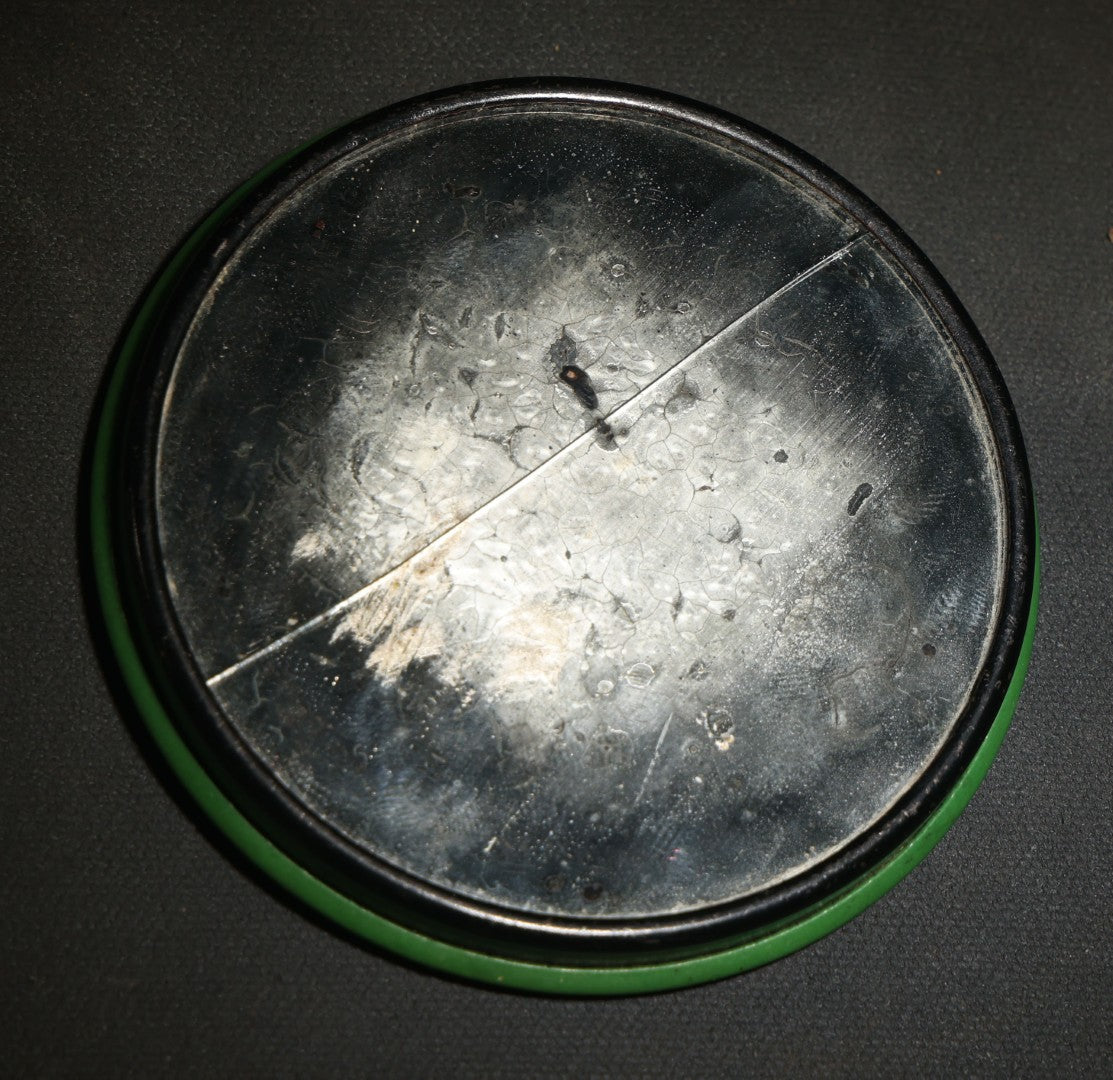 Antique Celluloid Advertising Pocket Mirror, John E. Green, Adding Machines, Typewriters, Coinaudit and Mixed Money Machines, Washington, D.C., Note Cracked Mirror