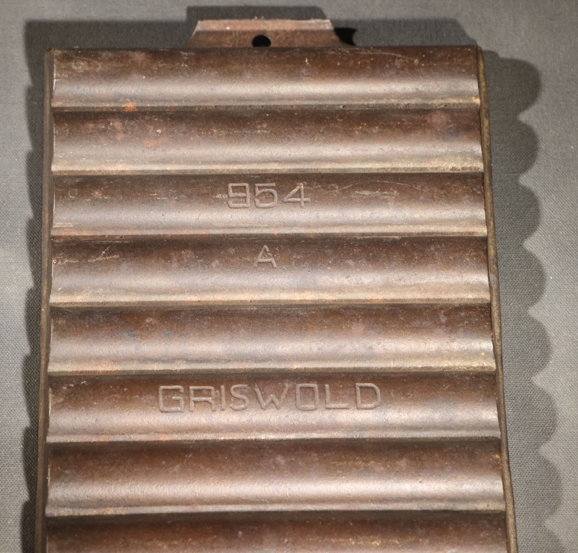 Antique Griswold Cast Iron Breadstick Pan, No. 954 A, Erie, Pennsylvania