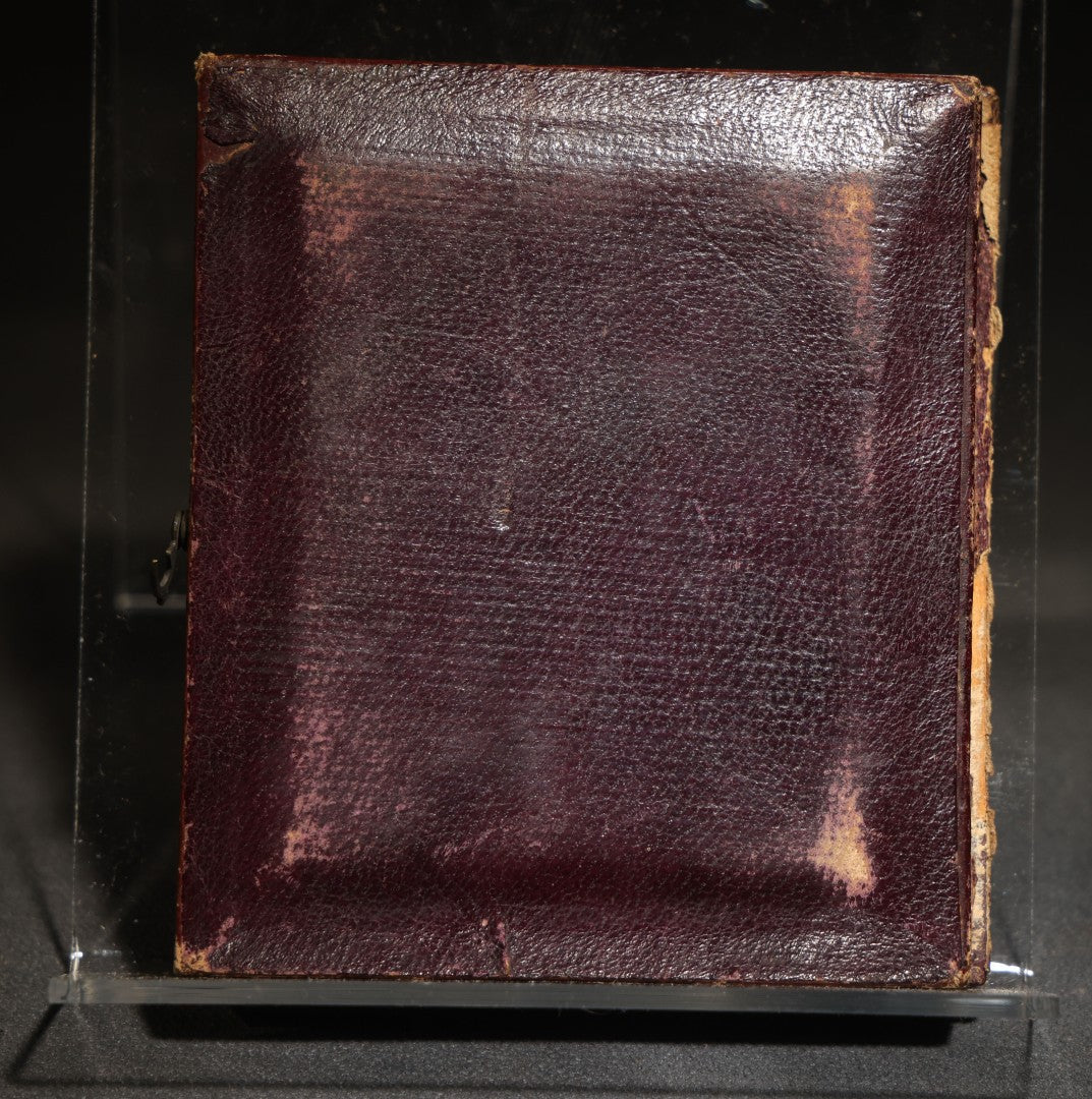 Antique 1/6th Plate Daguerreotype Photograph of a Portrait Painting, Young Man, Full Split Leatherette Union Case