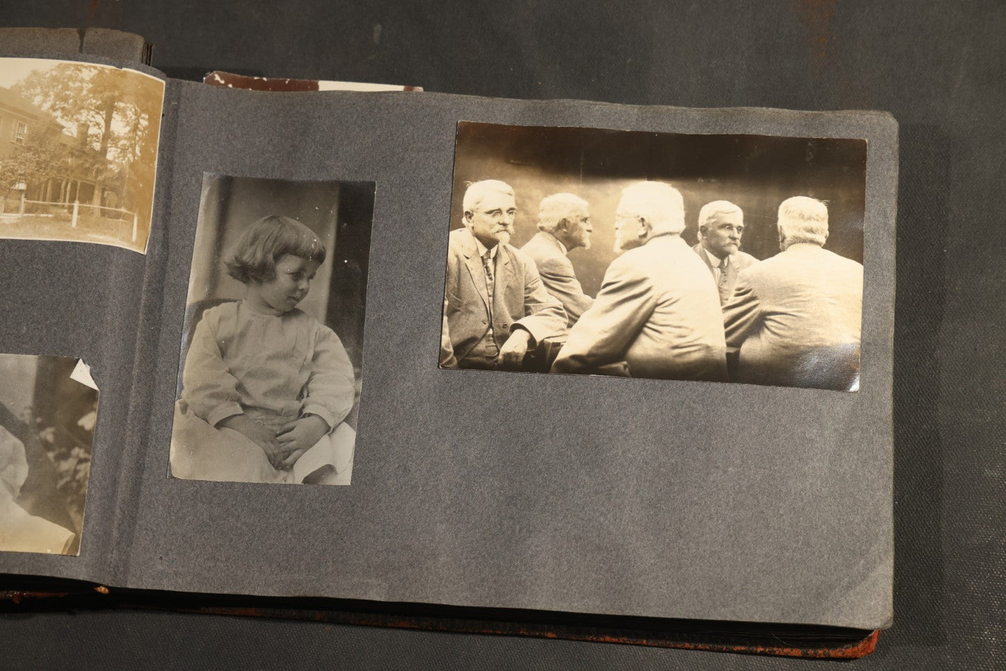 Antique Snapshot Album, Circa 1910-1920, 500+ Photographs of Family and Children Including Christmas, Farm Life, Winter Scenes, Asbury Park New Jersey, and Nantasket Beach Massachusetts