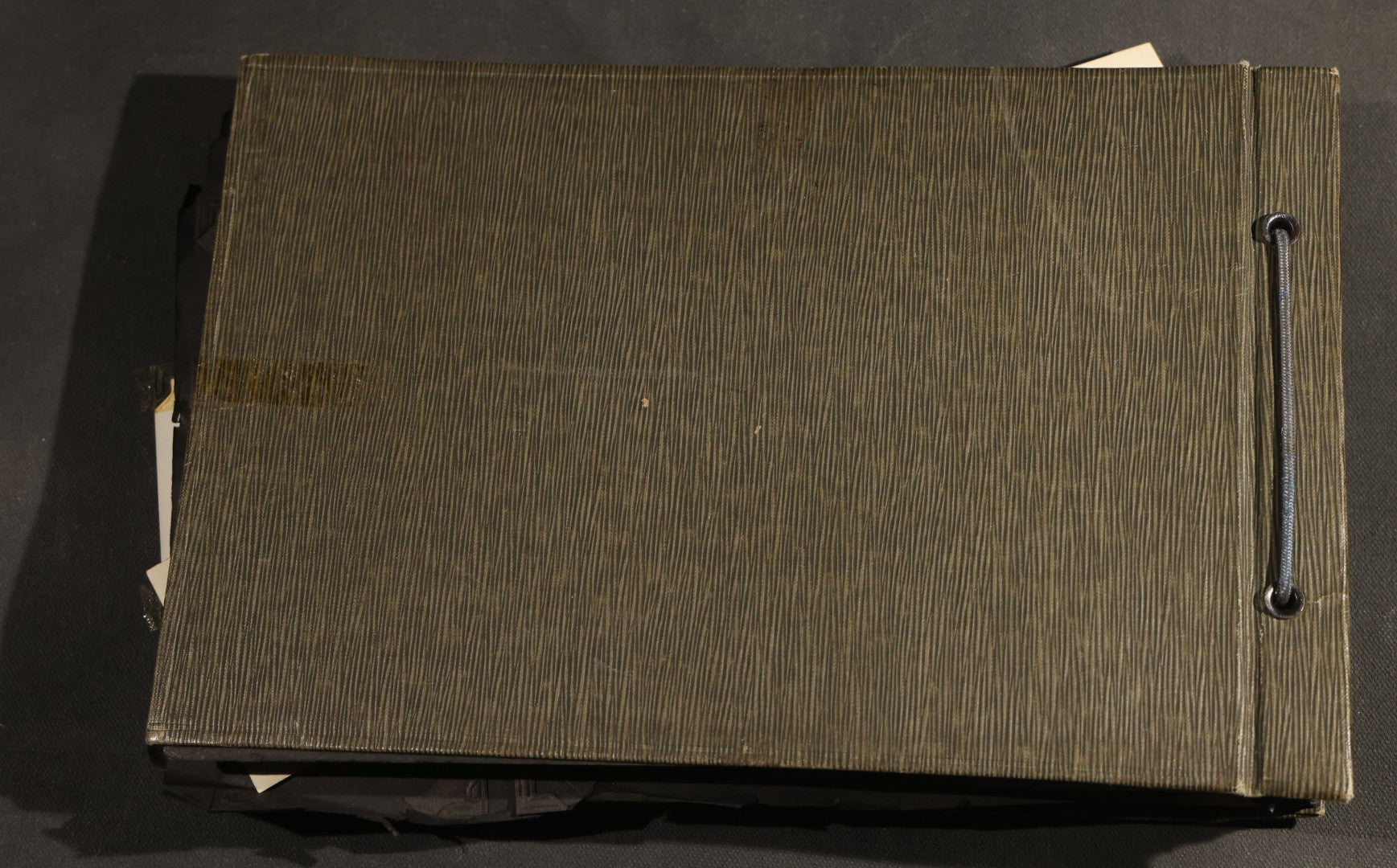 Antique Snapshot Album, Circa WWI Era, 200+ Photographs Including Police Officer on Indian Motorcycle, Pacific Electric Railway, Railroad and Trolley Workers, Woman in Navy Sailor Outfit with Gas Mask, and Beach Scenes