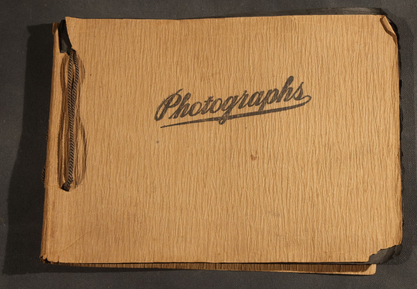 Antique Snapshot Album, Circa 1915-1920, 75+ Photographs with Handwritten Captions Including Horses, Farm Animals, Horse-Drawn Carts, Early Automobiles, Hunting Scenes, and Sailor with Eyeglass