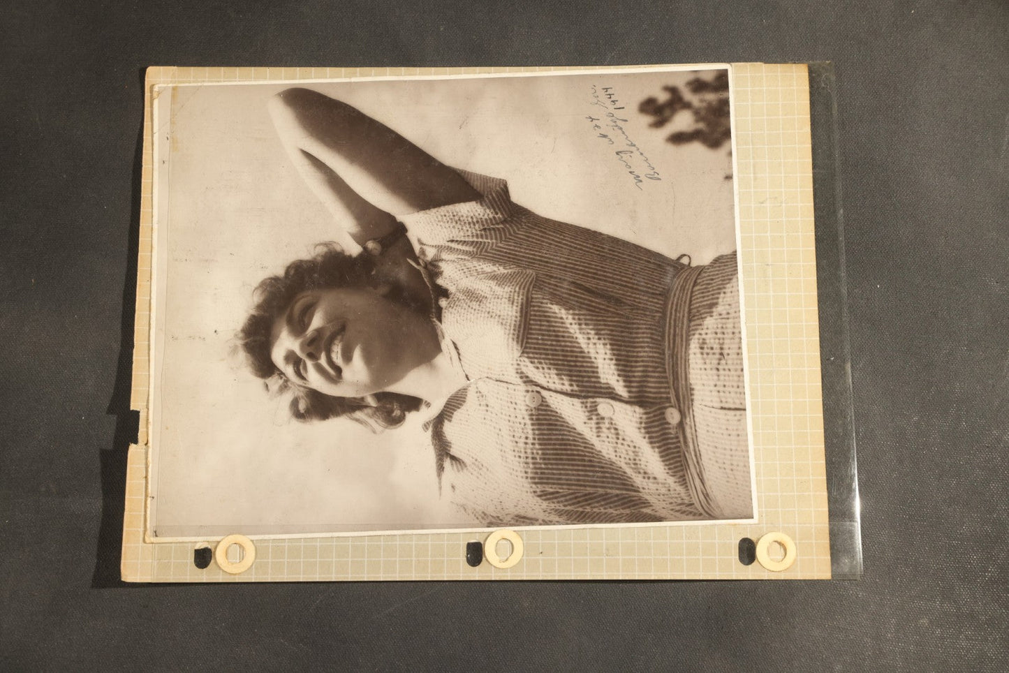 Vintage Grouping of 25+ World War II-Era Photographs in Plastic Overlay Album Pages, Mostly Depicting Staff Sergeant Mary Brelick, Bainbridge, Georgia and Bainbridge Army Air Field, Circa 1937-1944, with Reproduction Map