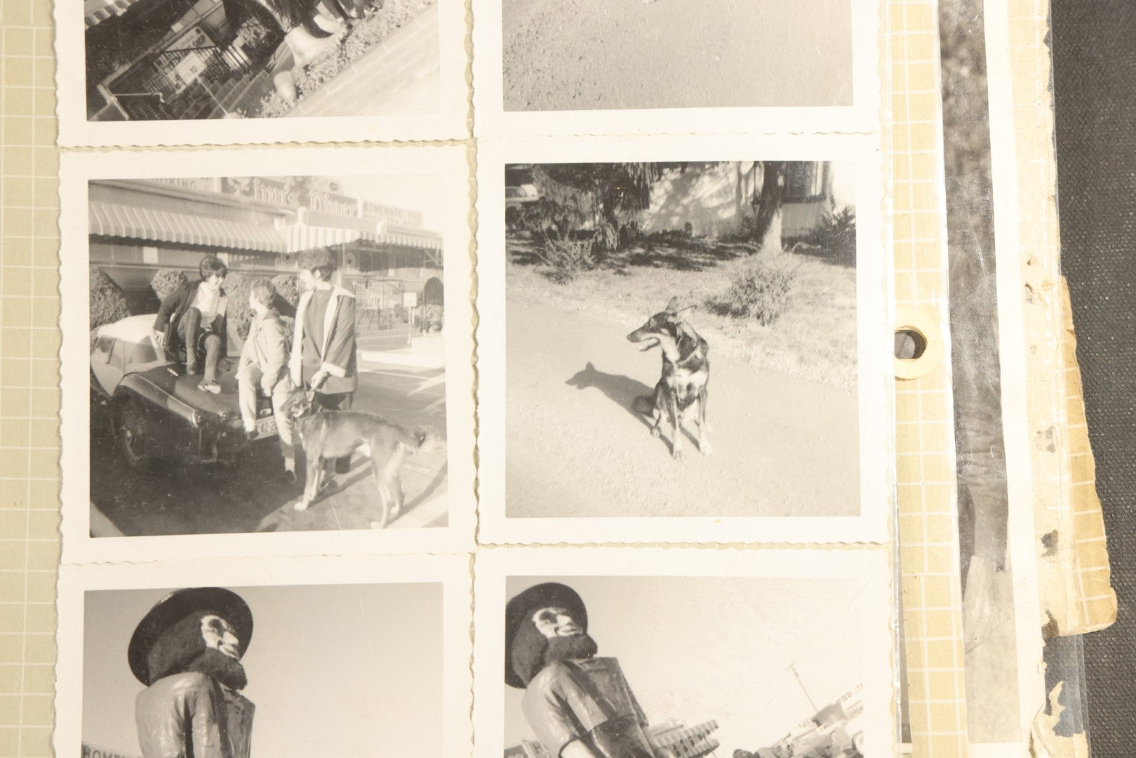 Vintage Grouping of 25+ World War II-Era Photographs in Plastic Overlay Album Pages, Mostly Depicting Staff Sergeant Mary Brelick, Bainbridge, Georgia and Bainbridge Army Air Field, Circa 1937-1944, with Reproduction Map