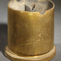 Lot 084 - Vintage WWII-Era Trench Art Ashtray, 40mm Mk2 Brass Shell Casing, Dated 1945, Lot 1295, 2-1/2" H