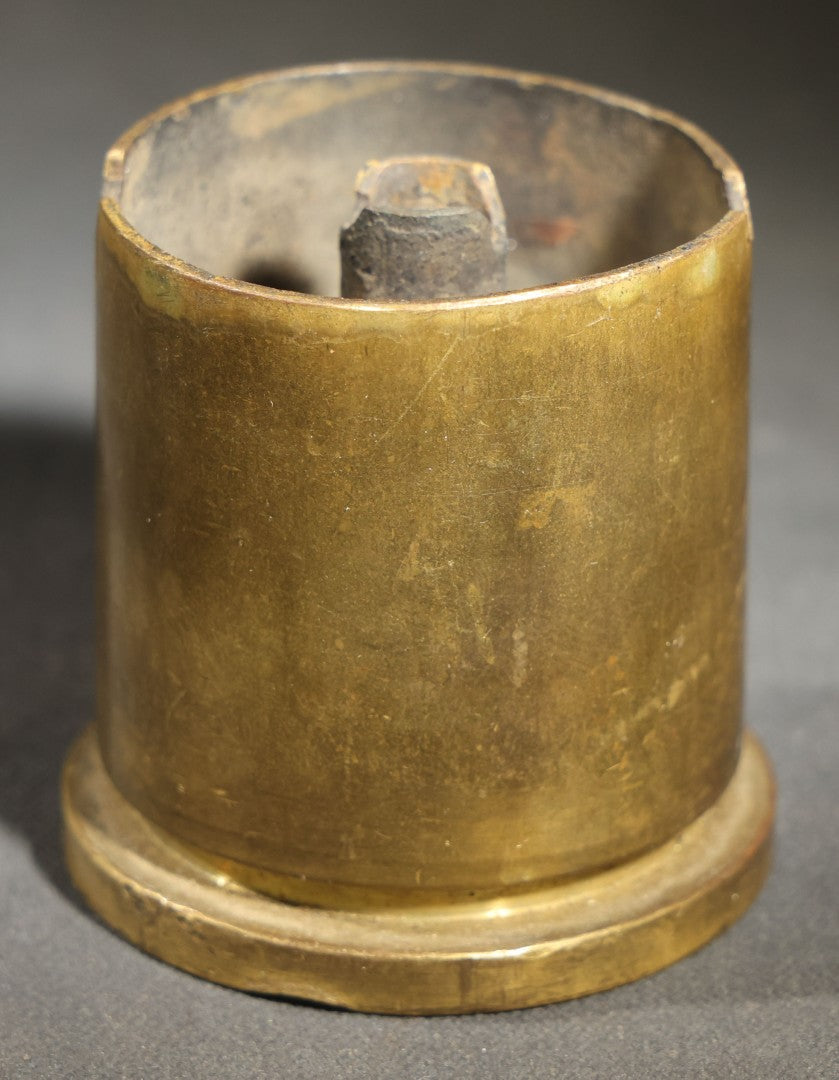Vintage WWII-Era Trench Art Ashtray, 40mm Mk2 Brass Shell Casing, Dated 1945, Lot 1295