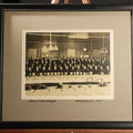 Lot 112 - Antique Occupational Photograph, Steam Fitters Banquet, Waterbury, Connecticut, February 10, 1917, in Modern Frame, 15-1/2" W x 13-1/2" H