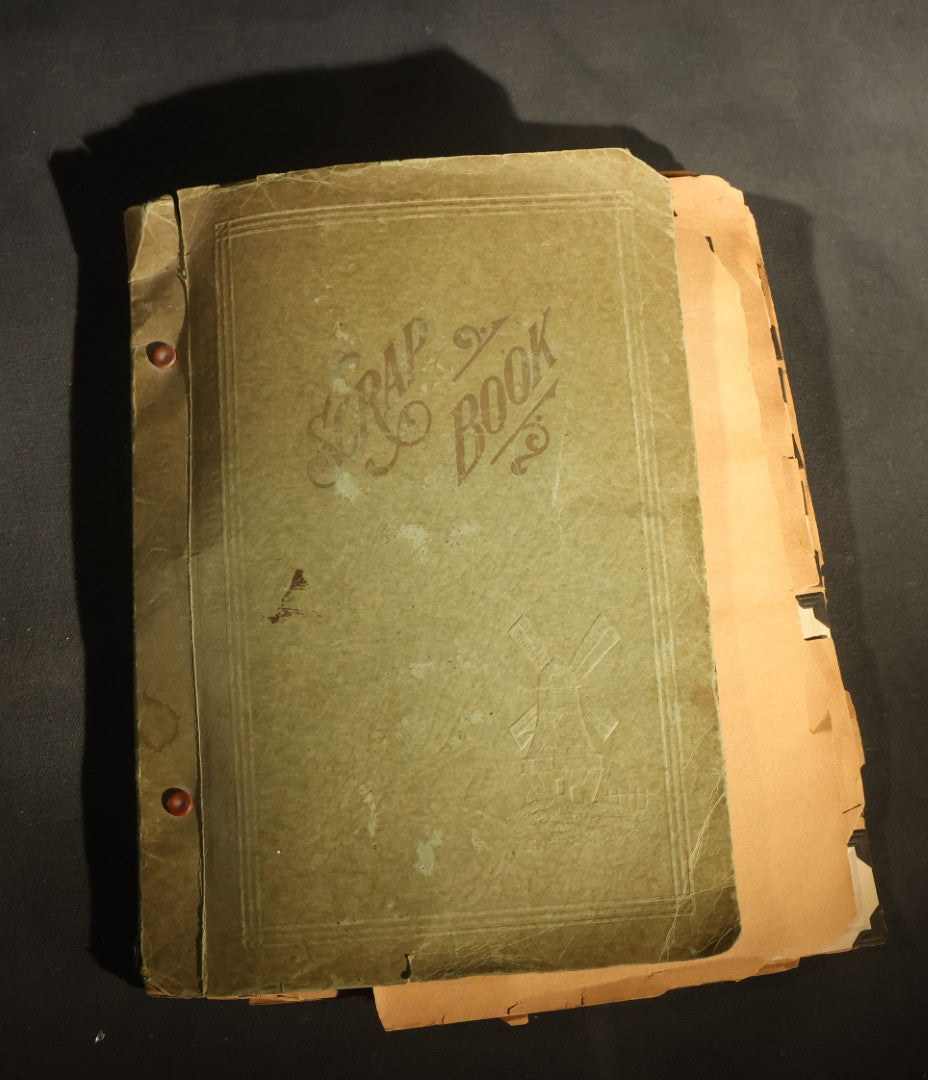 Vintage 1931 High School Senior Scrapbook, Woodstown High School, Woodstown, New Jersey, with Greeting Cards, Senior Trip Souvenirs, Letters, and Class Will