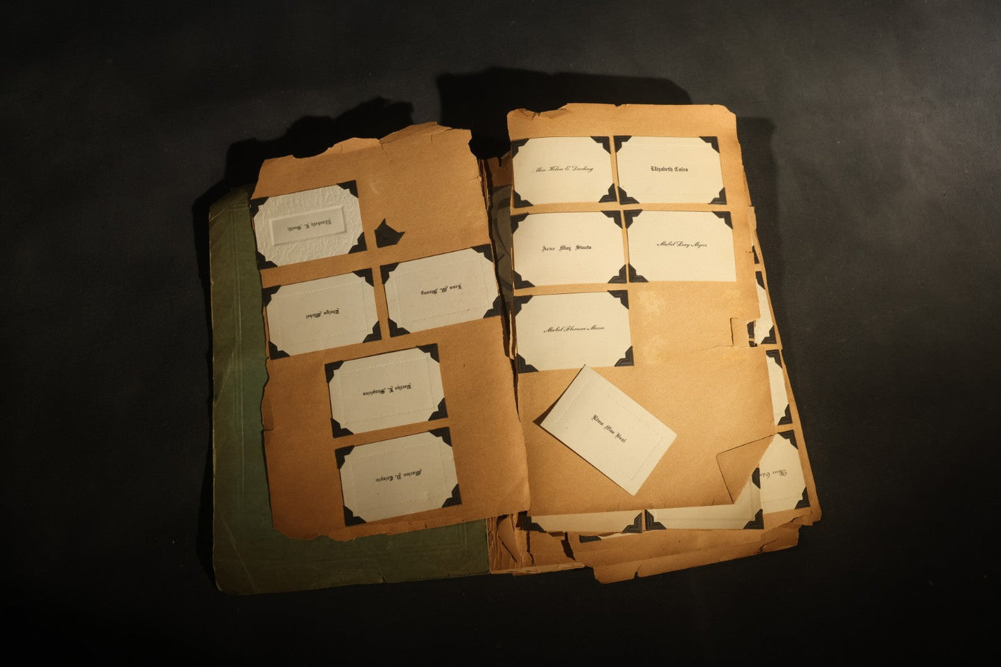 Vintage 1931 High School Senior Scrapbook, Woodstown High School, Woodstown, New Jersey, with Greeting Cards, Senior Trip Souvenirs, Letters, and Class Will