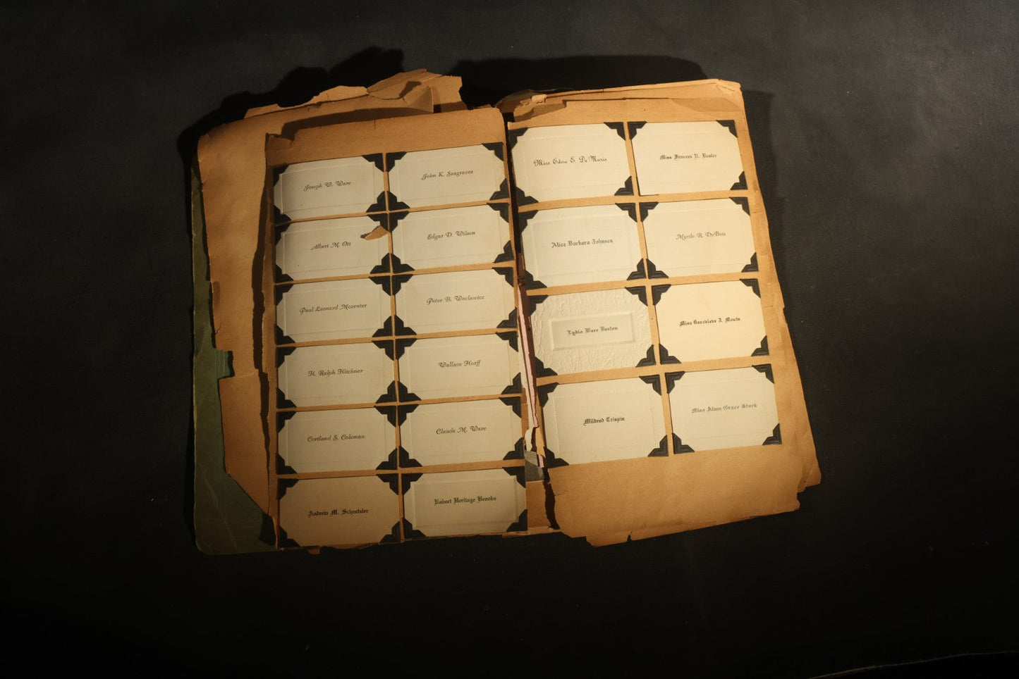 Vintage 1931 High School Senior Scrapbook, Woodstown High School, Woodstown, New Jersey, with Greeting Cards, Senior Trip Souvenirs, Letters, and Class Will