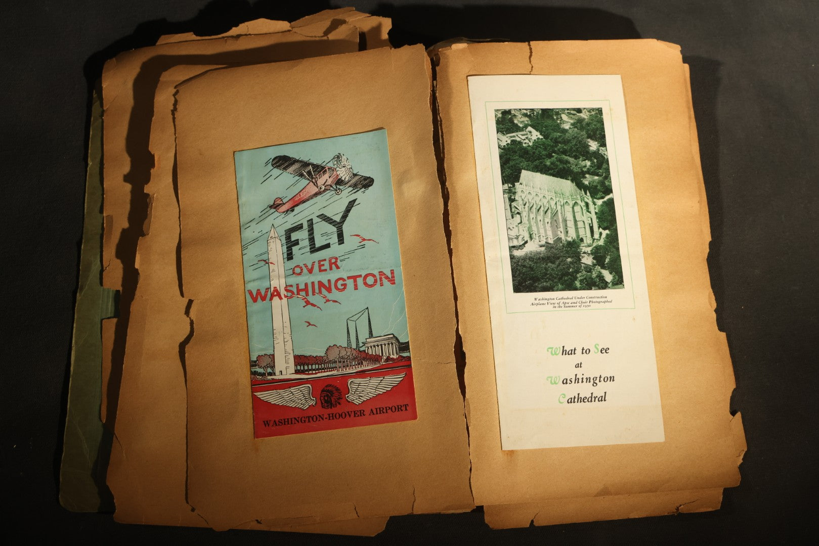Vintage 1931 High School Senior Scrapbook, Woodstown High School, Woodstown, New Jersey, with Greeting Cards, Senior Trip Souvenirs, Letters, and Class Will