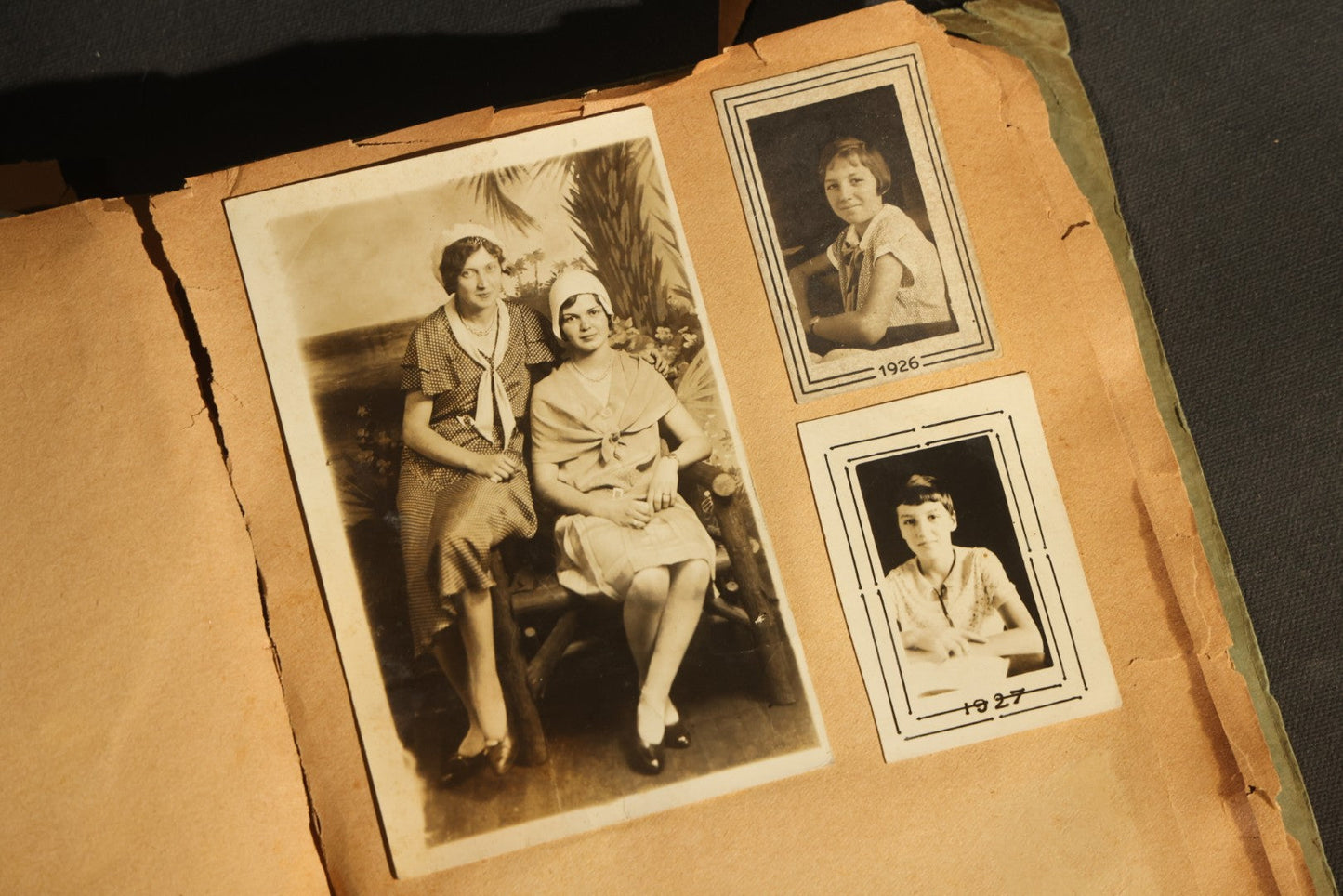 Vintage 1931 High School Senior Scrapbook, Woodstown High School, Woodstown, New Jersey, with Greeting Cards, Senior Trip Souvenirs, Letters, and Class Will
