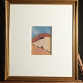 Lot 134 - Vintage Framed Color Photograph, European Rooftop Architectural Study, Initialed and Dated "RBA '55," In Gilt Frame, 12" W x 13-3/8" H
