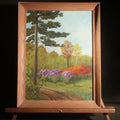 Lot 131 - Vintage Oil Painting on Canvas Panel, "Michaelmas Daisies and Sumac," Signed Madeline Shipton Given (Madeline W. Shipton, 1899-1973), Painted November 1962, Shirley Center, Massachusetts, in Wood Frame, 13-7/8" W x 17-3/4" H