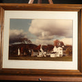 Lot 132 - Vintage Framed Color Photograph, "Center Sandwich," New Hampshire Village Scene in Autumn, Signed Edith W. Kushardt, in Wood Frame, 16-1/4" W x 13-1/4" H