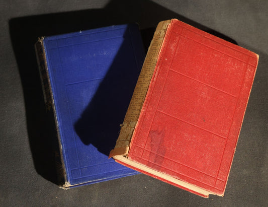 "Little Women; or, Meg, Jo, Beth, and Amy" Antique Two-Volume Set, Part First (1877) and Part Second (1878), by Louisa M. Alcott, Published by Roberts Brothers, Boston, with Illustrations, Inscribed "Grace Draper," Note Poor Condition