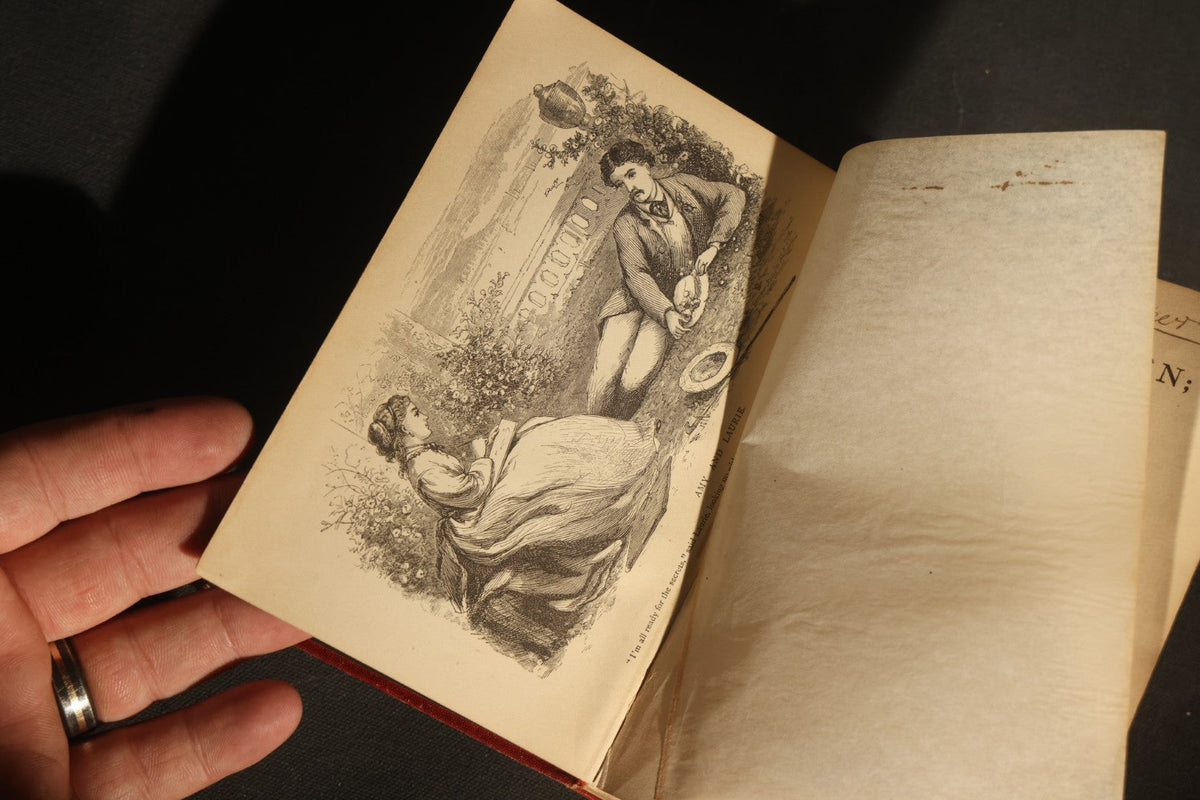 "Little Women; or, Meg, Jo, Beth, and Amy" Antique Two-Volume Set, Part First (1877) and Part Second (1878), by Louisa M. Alcott, Published by Roberts Brothers, Boston, with Illustrations, Inscribed "Grace Draper," Note Poor Condition