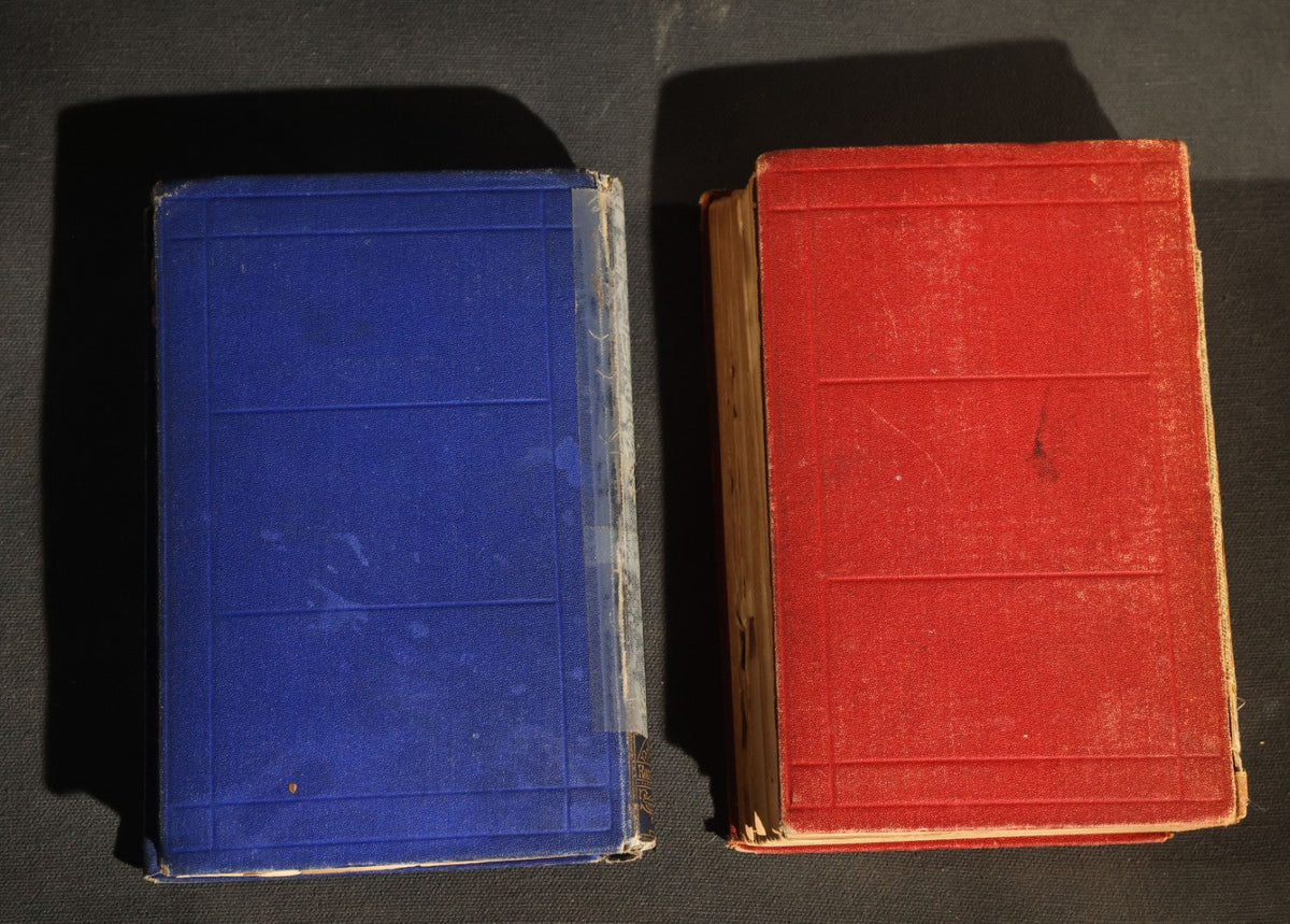 "Little Women; or, Meg, Jo, Beth, and Amy" Antique Two-Volume Set, Part First (1877) and Part Second (1878), by Louisa M. Alcott, Published by Roberts Brothers, Boston, with Illustrations, Inscribed "Grace Draper," Note Poor Condition