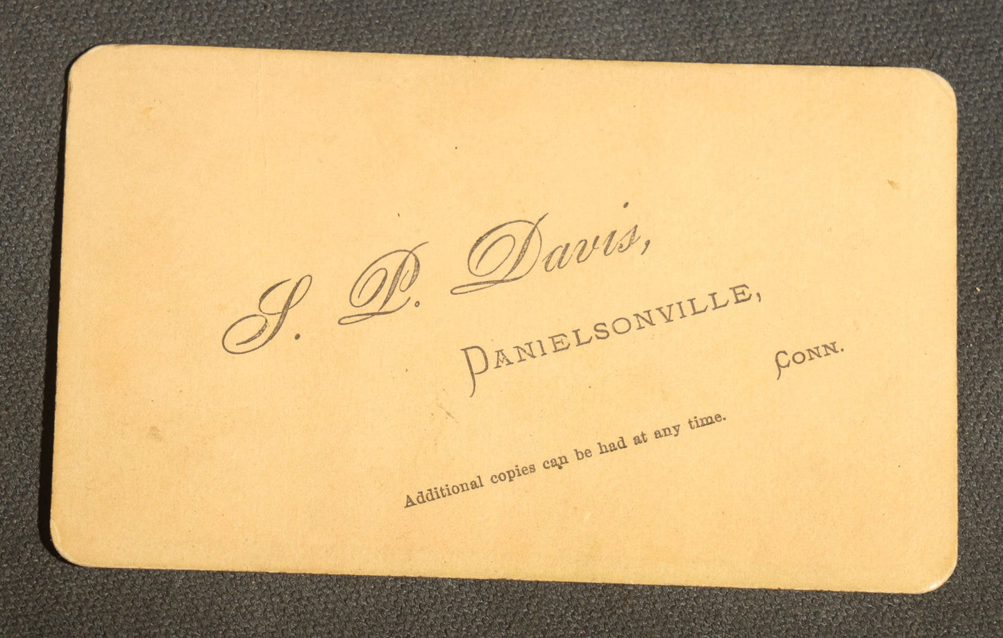 Grouping of 10 Antique Carte De Visite C.D.V. Photographs, Portrait Studies of Men, Women, and Children, Including Two Illustrated Filler Cards