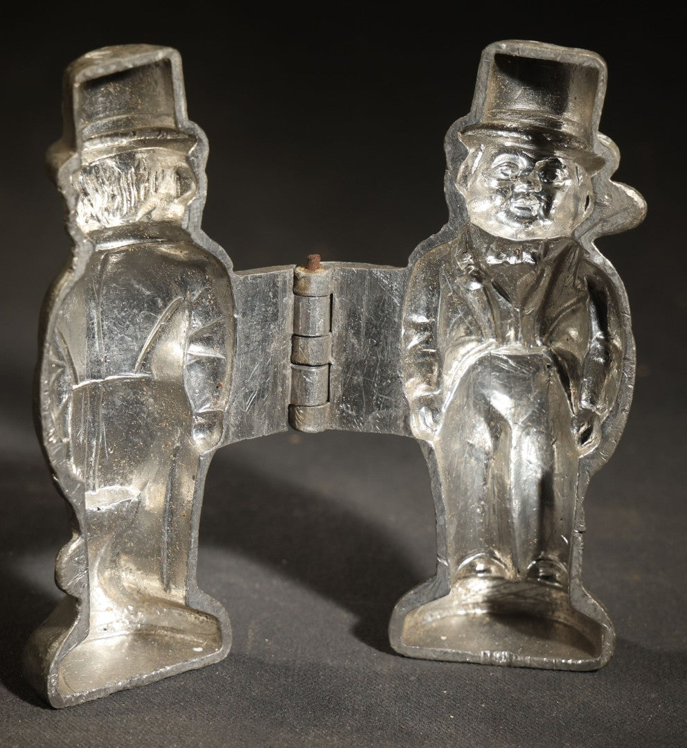 Antique Pewter Ice Cream Mold, Standing Groom Figure in Top Hat and Tails, Manufactured by E. & Co. Eppelsheimer, New York