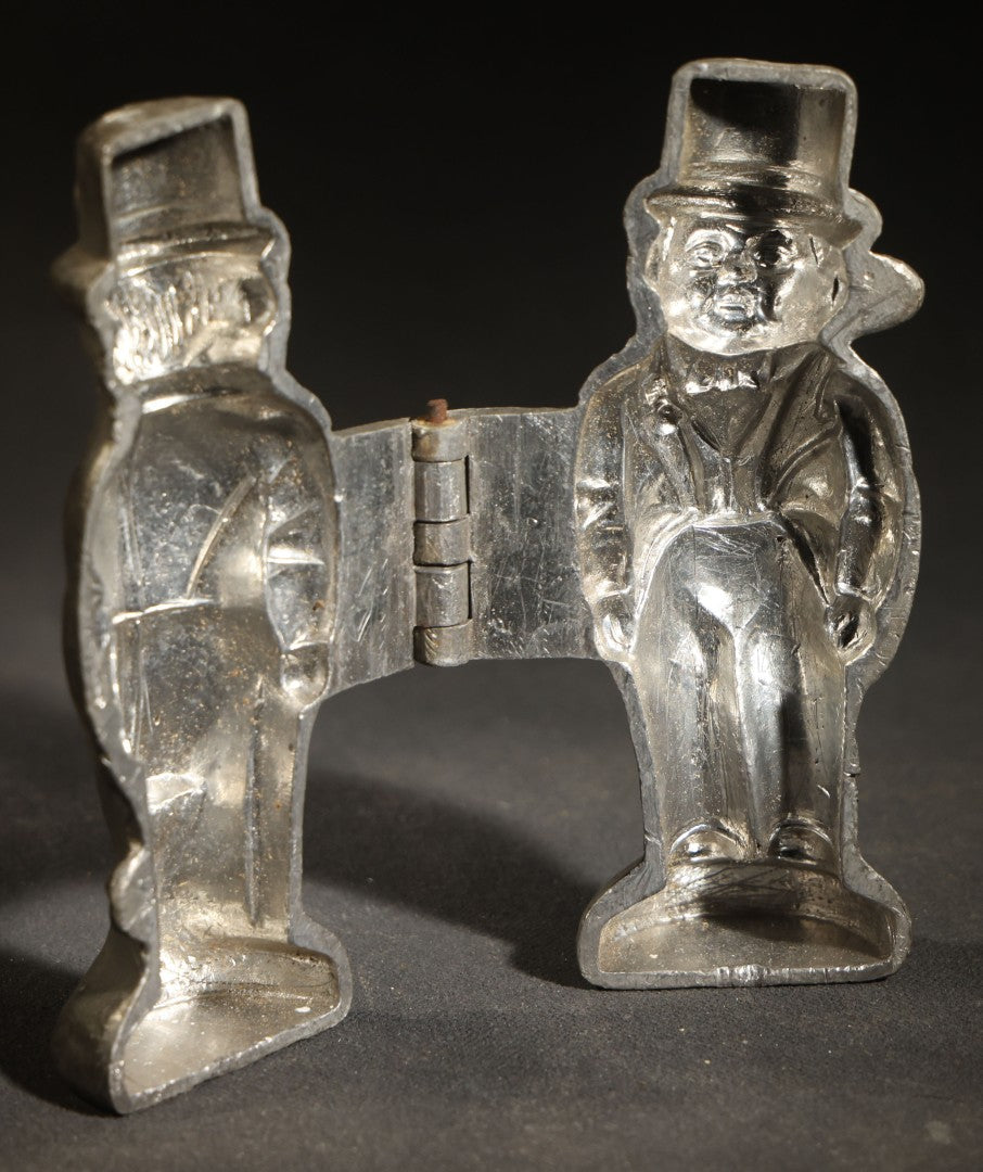 Antique Pewter Ice Cream Mold, Standing Groom Figure in Top Hat and Tails, Manufactured by E. & Co. Eppelsheimer, New York