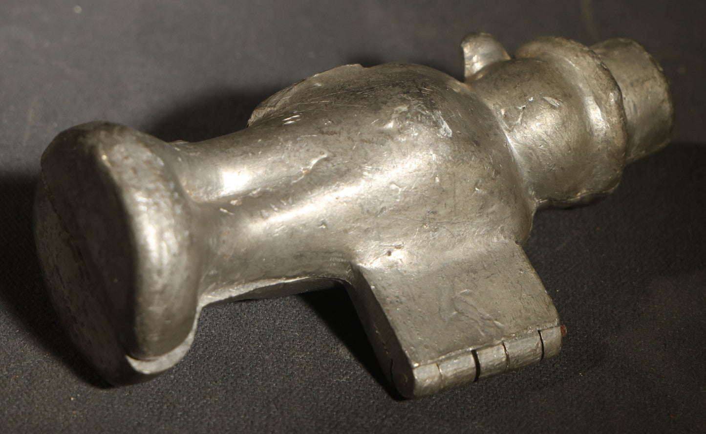 Antique Pewter Ice Cream Mold, Standing Groom Figure in Top Hat and Tails, Manufactured by E. & Co. Eppelsheimer, New York