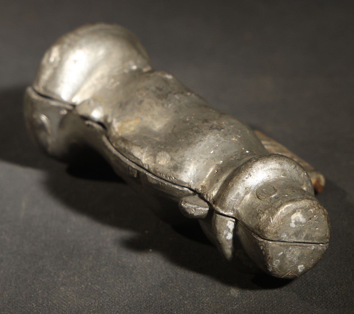 Antique Pewter Ice Cream Mold, Standing Groom Figure in Top Hat and Tails, Manufactured by E. & Co. Eppelsheimer, New York