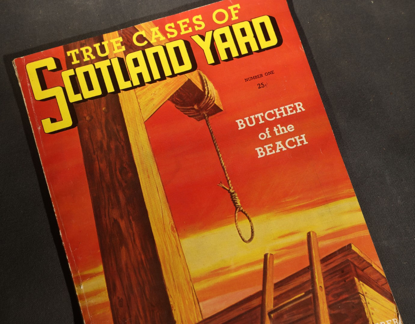 "True Cases of Scotland Yard" Vintage True Crime Magazine, Volume 1, Number 1, Published by W. M. Messenger, Greenwich, Connecticut, 1937