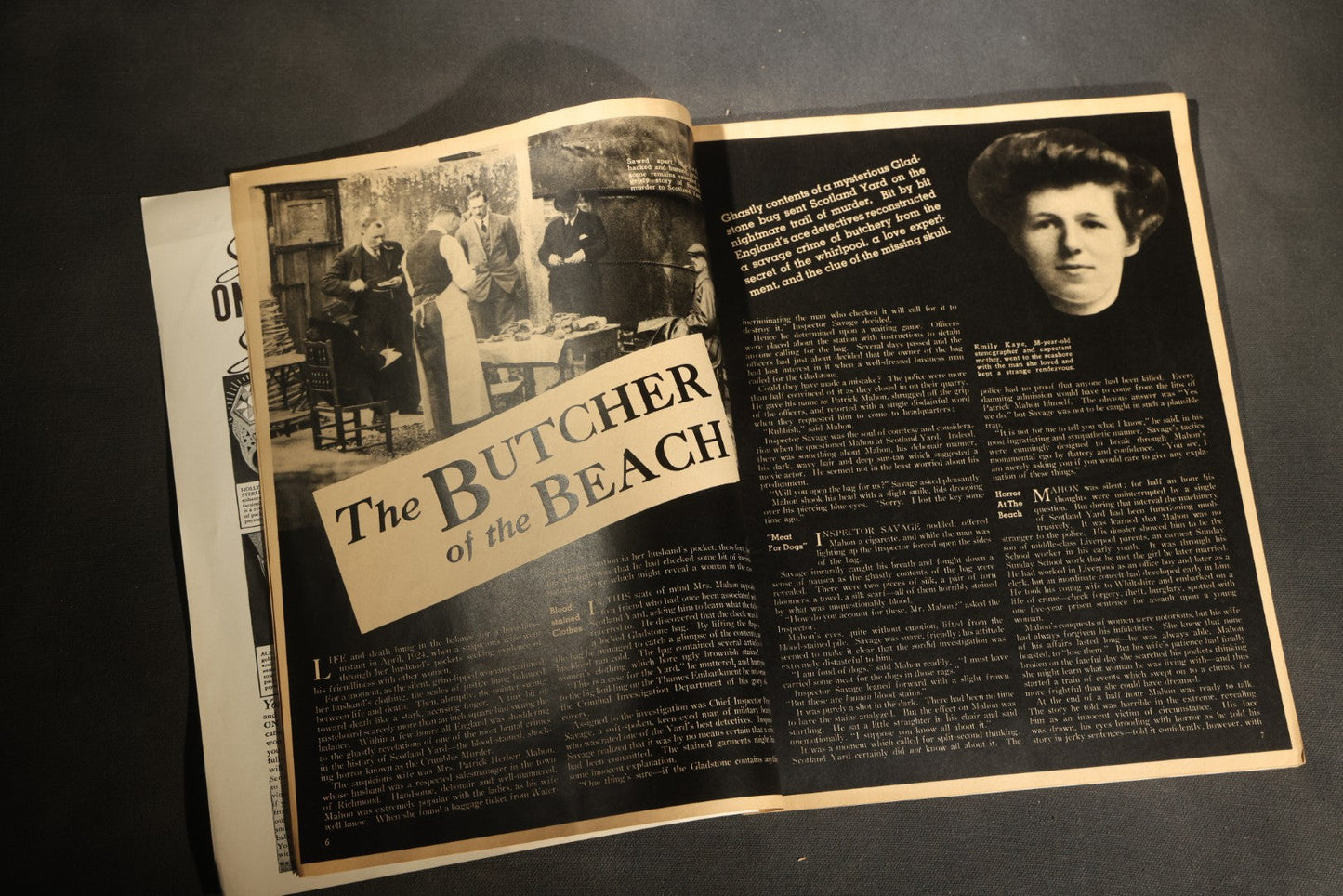 "True Cases of Scotland Yard" Vintage True Crime Magazine, Volume 1, Number 1, Published by W. M. Messenger, Greenwich, Connecticut, 1937