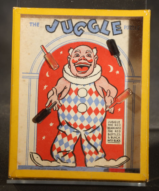 Vintage "The Juggle Puzzle" Clown Dexterity Puzzle Game, Manufactured by R. Journet & Co. Ltd., London, England