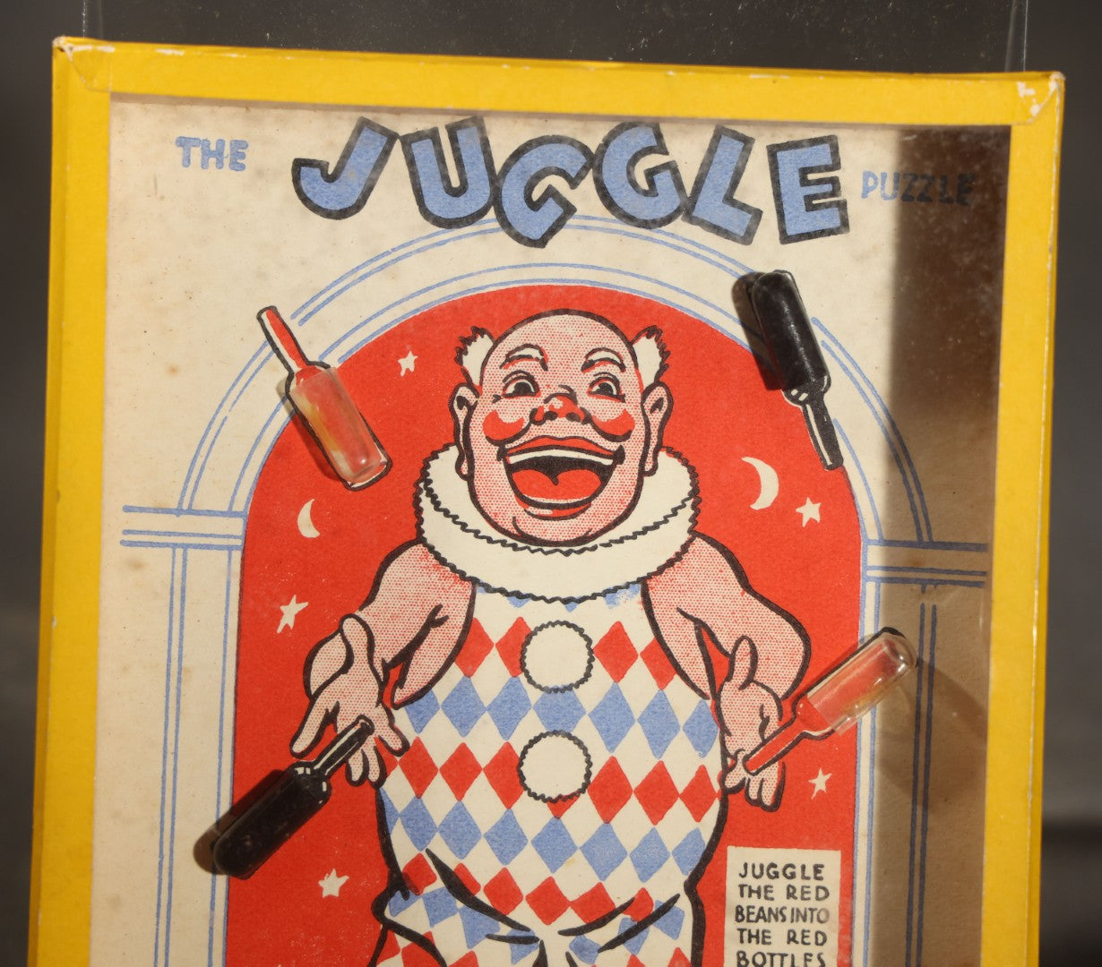 Vintage "The Juggle Puzzle" Clown Dexterity Puzzle Game, Manufactured by R. Journet & Co. Ltd., London, England
