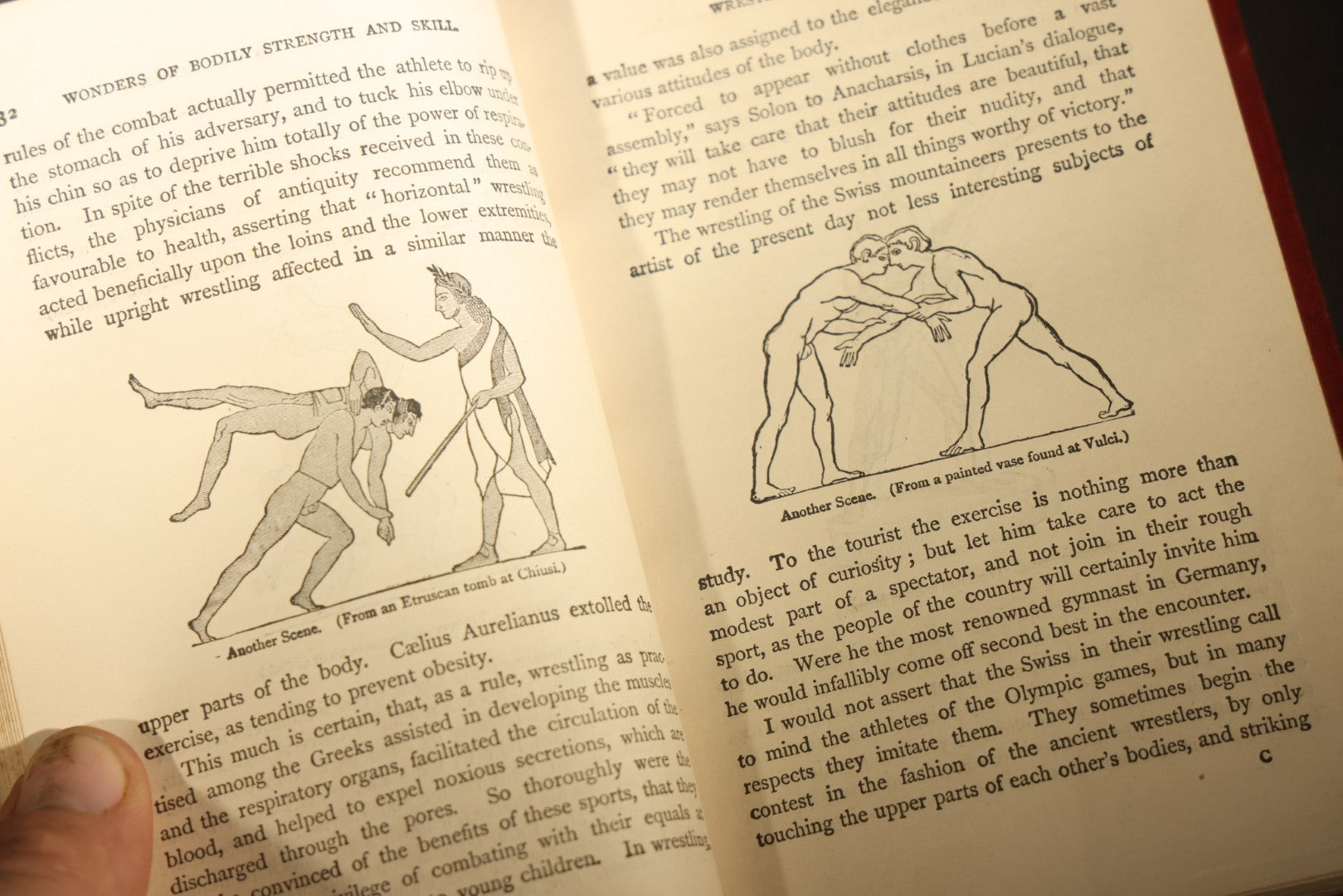 Grouping of Six Antique "Illustrated Library of Wonders" Books Published by Scribner, Armstrong & Co., New York, Including Italian & European Art, Wonderful Escapes, Hunting Grounds, Intelligence of Animals, and Bodily Strength