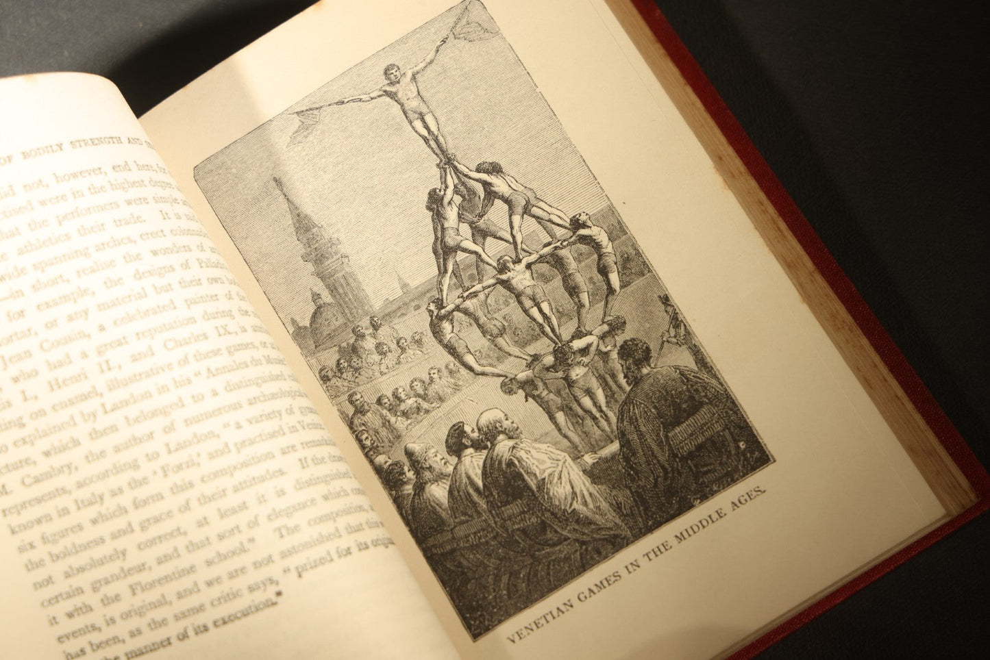 Grouping of Six Antique "Illustrated Library of Wonders" Books Published by Scribner, Armstrong & Co., New York, Including Italian & European Art, Wonderful Escapes, Hunting Grounds, Intelligence of Animals, and Bodily Strength