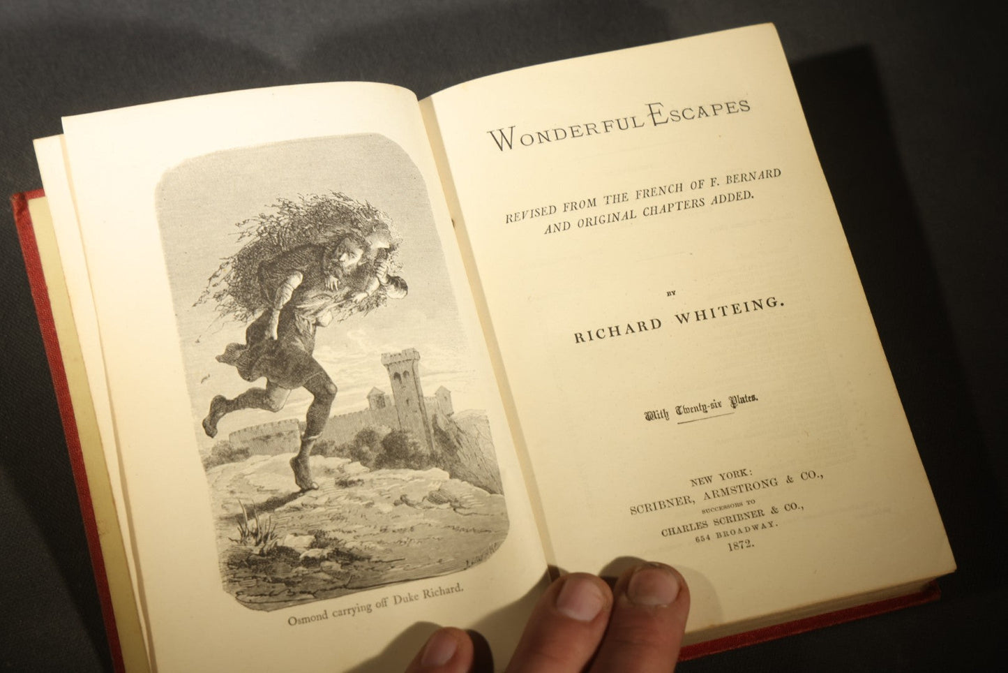 Grouping of Six Antique "Illustrated Library of Wonders" Books Published by Scribner, Armstrong & Co., New York, Including Italian & European Art, Wonderful Escapes, Hunting Grounds, Intelligence of Animals, and Bodily Strength