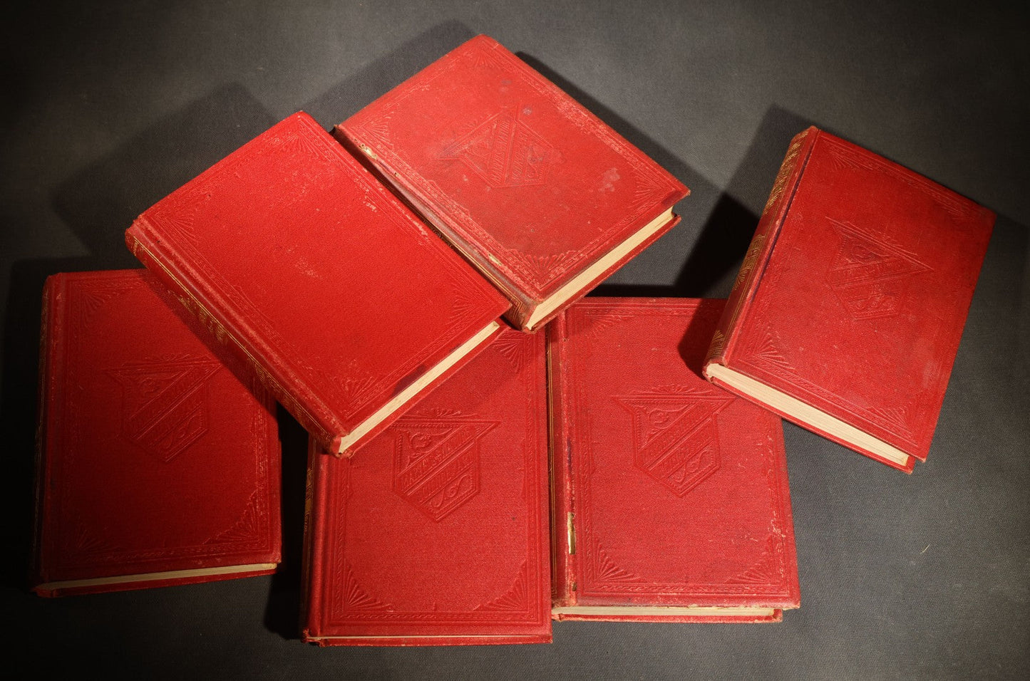 Grouping of Six Antique "Illustrated Library of Wonders" Books Published by Scribner, Armstrong & Co., New York, Including Italian & European Art, Wonderful Escapes, Hunting Grounds, Intelligence of Animals, and Bodily Strength