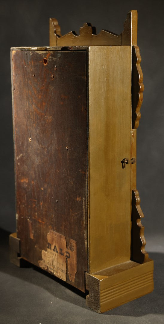 Antique Reverse-Painted Eagle Mantel Clock with Time and Strike, Ansonia Clock Company, New York
