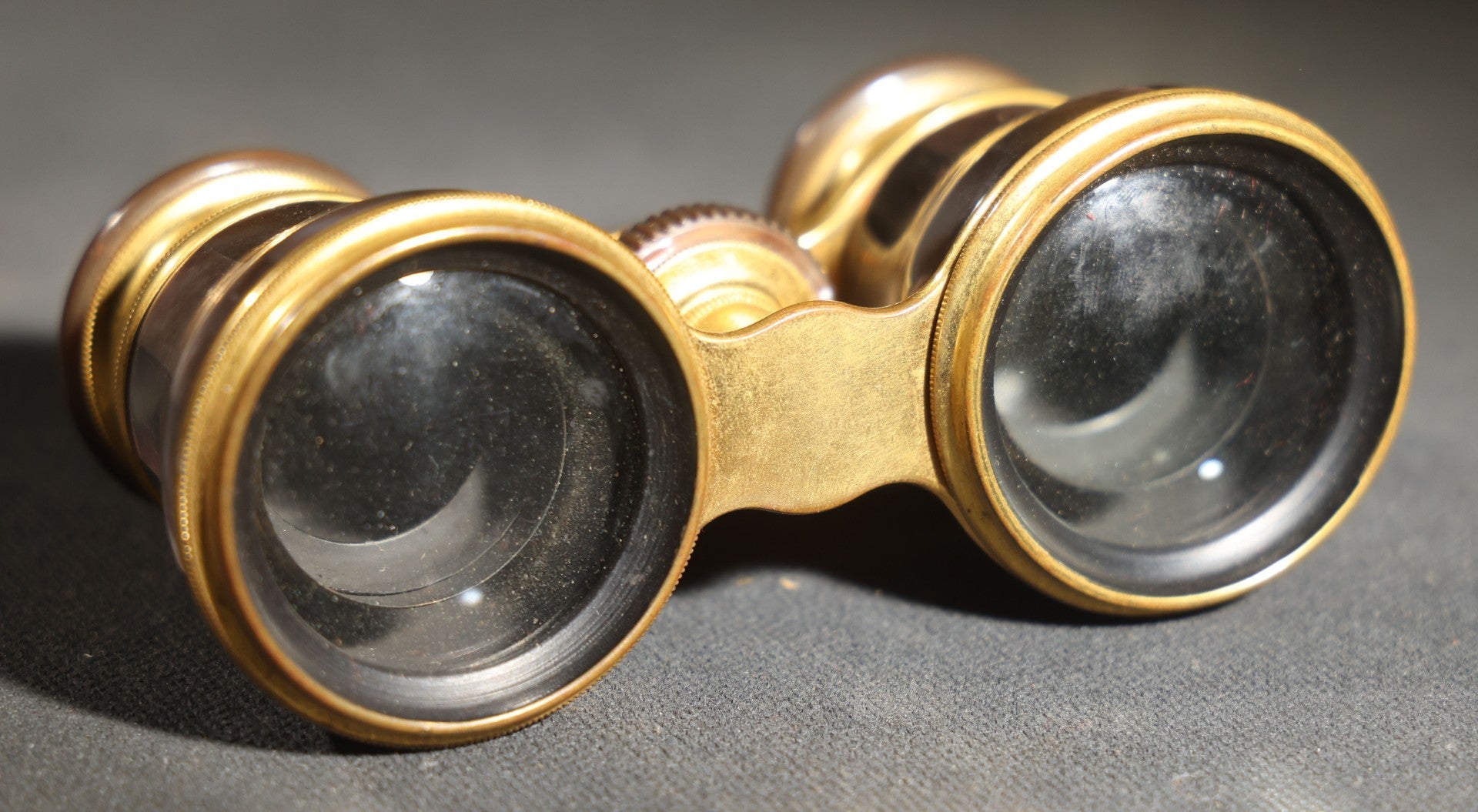 Antique Mother of Pearl Opera Glasses, Lemaire, Paris, with E.B. Meyrowitz London New York Leather Case, Working Condition