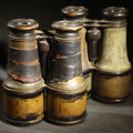 Lot 010 - Pair of Antique Opera Glasses Binoculars with Damaged Coverings, Marchand, Paris, Working Condition